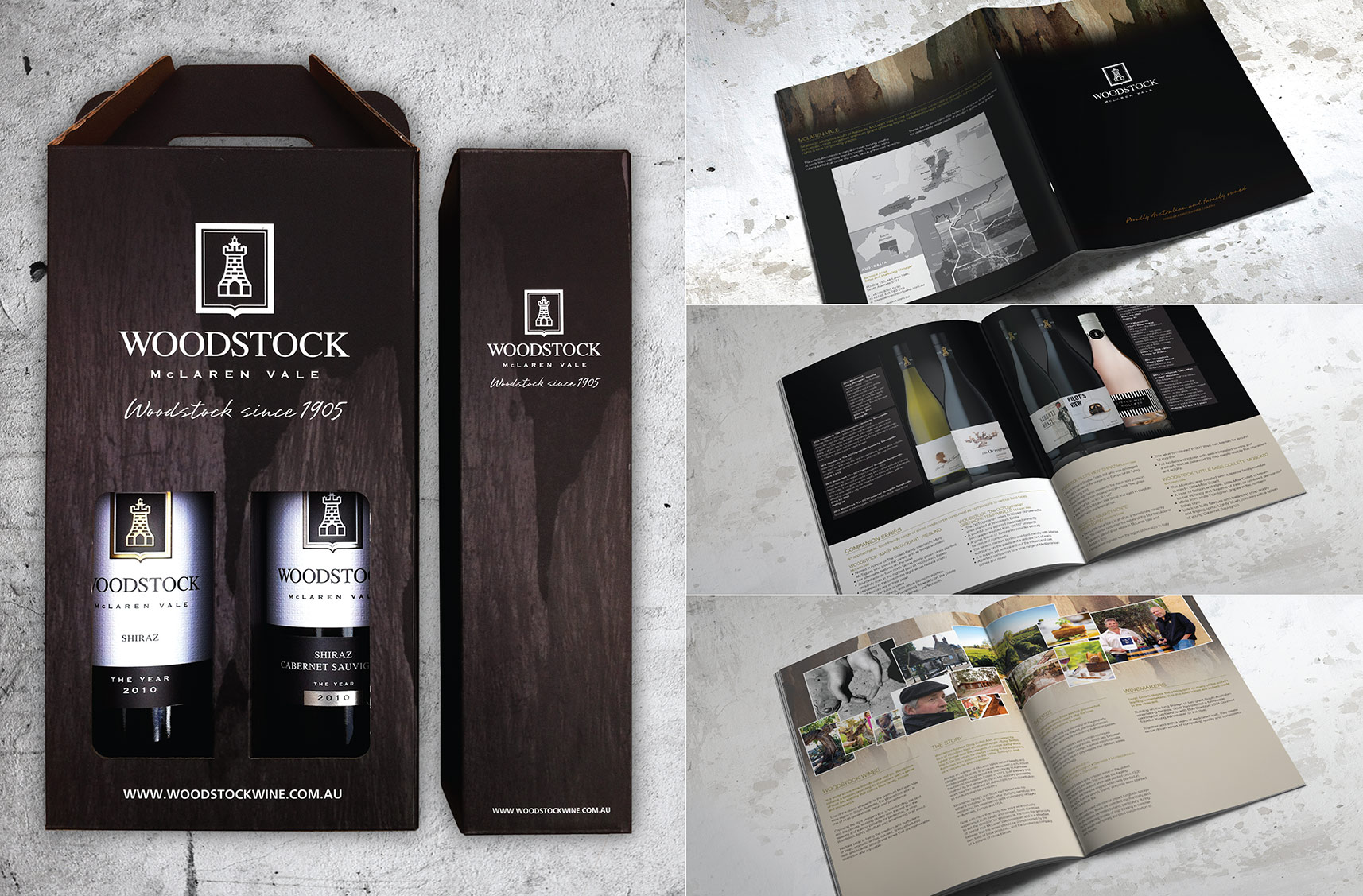 WOODSTOCK WINES | PACKAGING AND BROCHURE